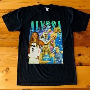 Alyssa Ustby - North Carolina - Wnba Draft - Unisex Black T-Shirt